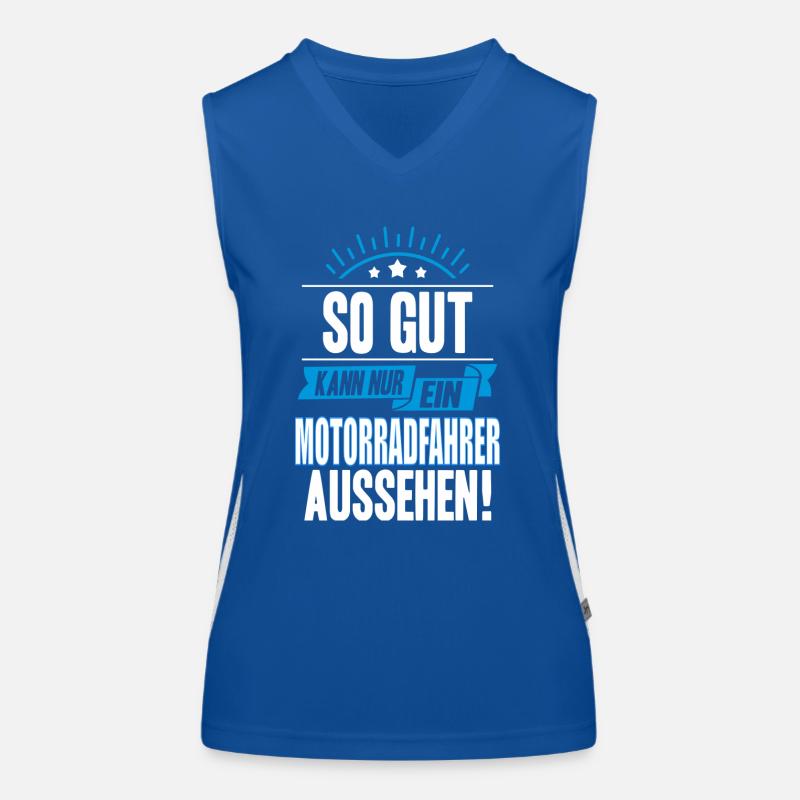 MOTORRADFAHRER Funktionelles Kontrast-Tank Top für Frauen