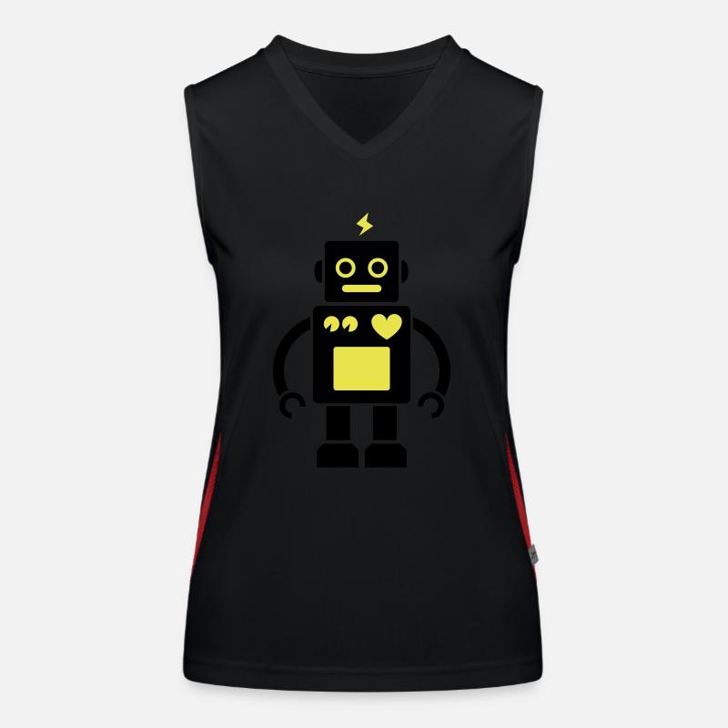 Roboter / Robot #2_2c Funktionelles Kontrast-Tank Top für Frauen