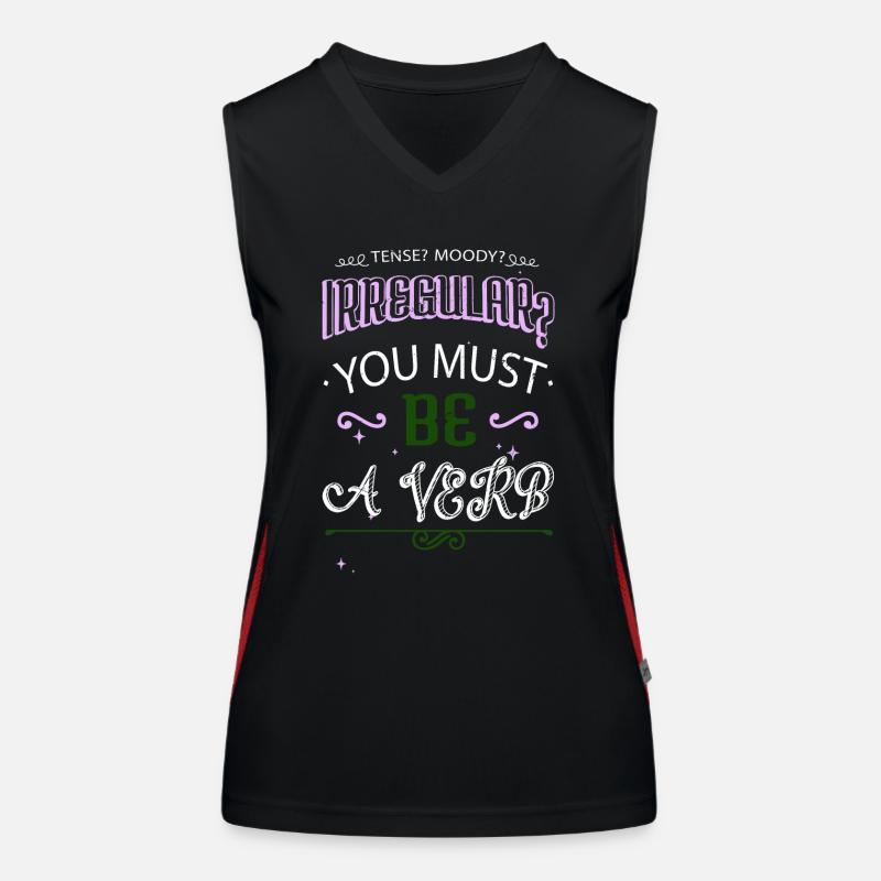 school writing awesome cool statement write blog Women's Functional Contrast Tank Top