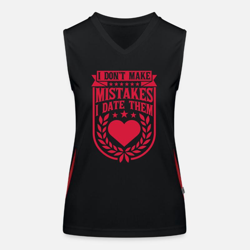 Date Erreurs Citation Logo Débardeur respirant contrasté Femme