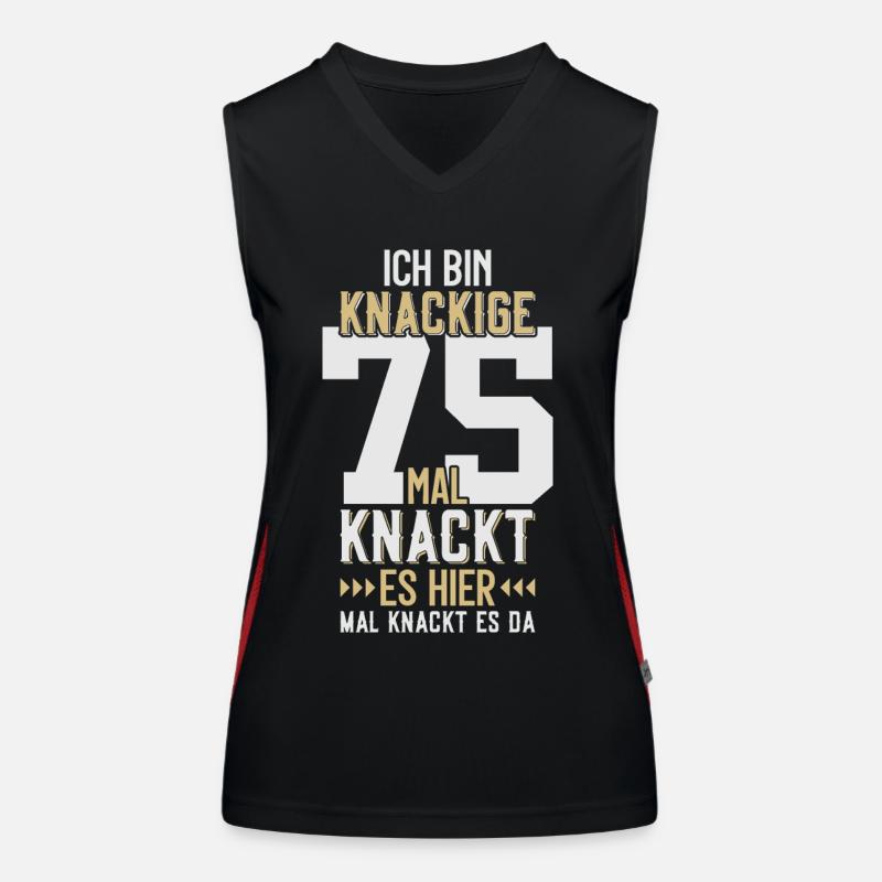 75. GEBURTSTAG 1951 KNACKIGE 75 Funktionelles Kontrast-Tank Top für Frauen