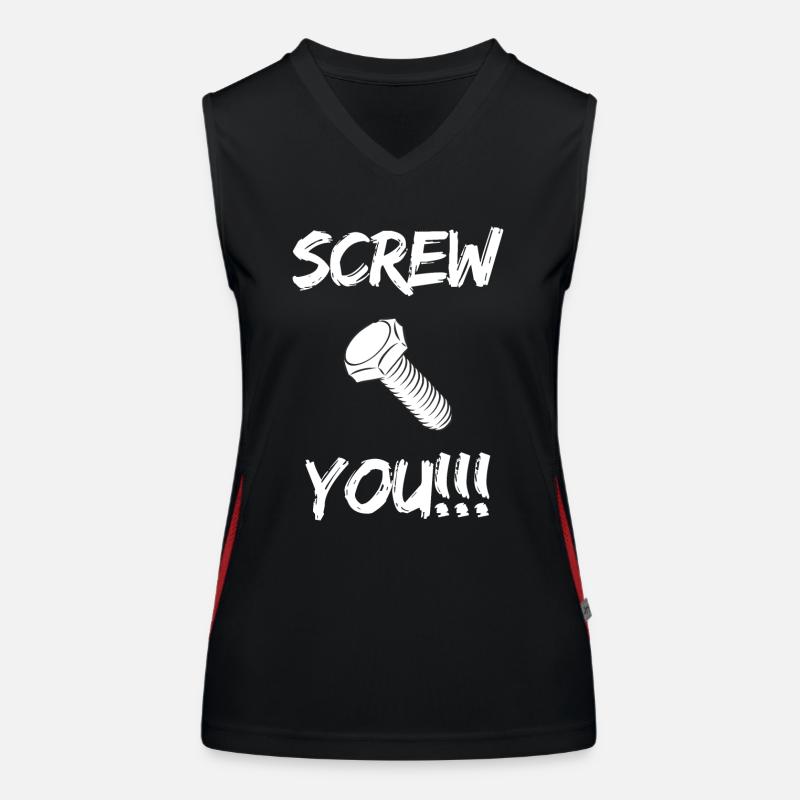 Screw You!!! Women's Functional Contrast Tank Top