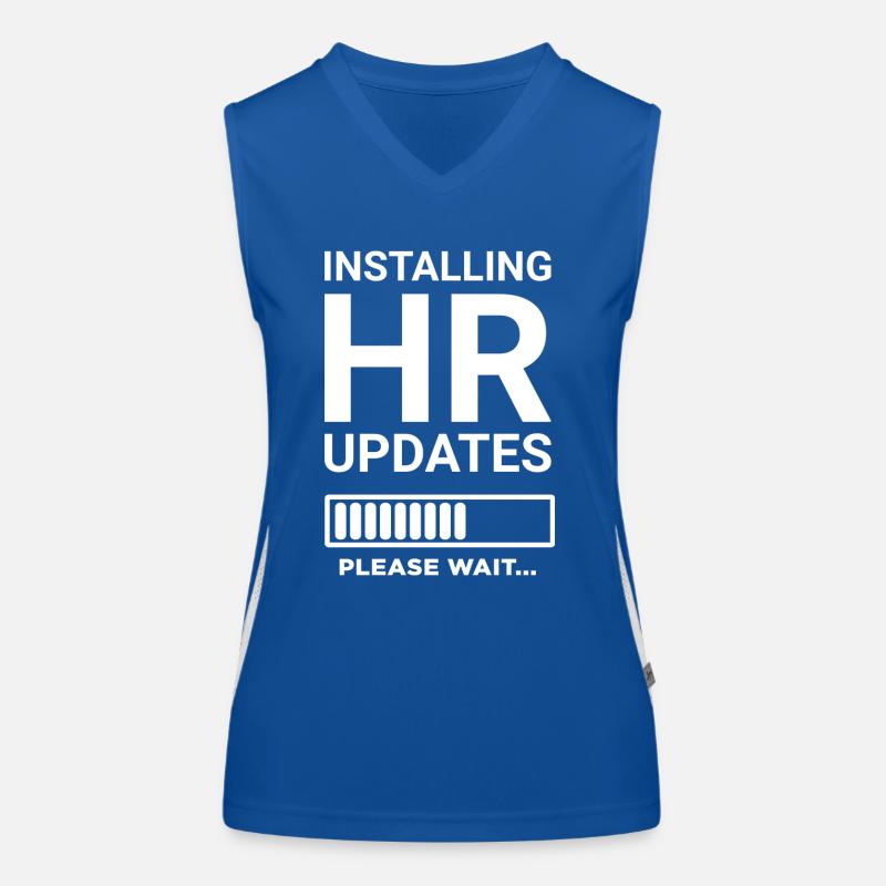 Installing HR Updates Please Wait Women's Functional Contrast Tank Top