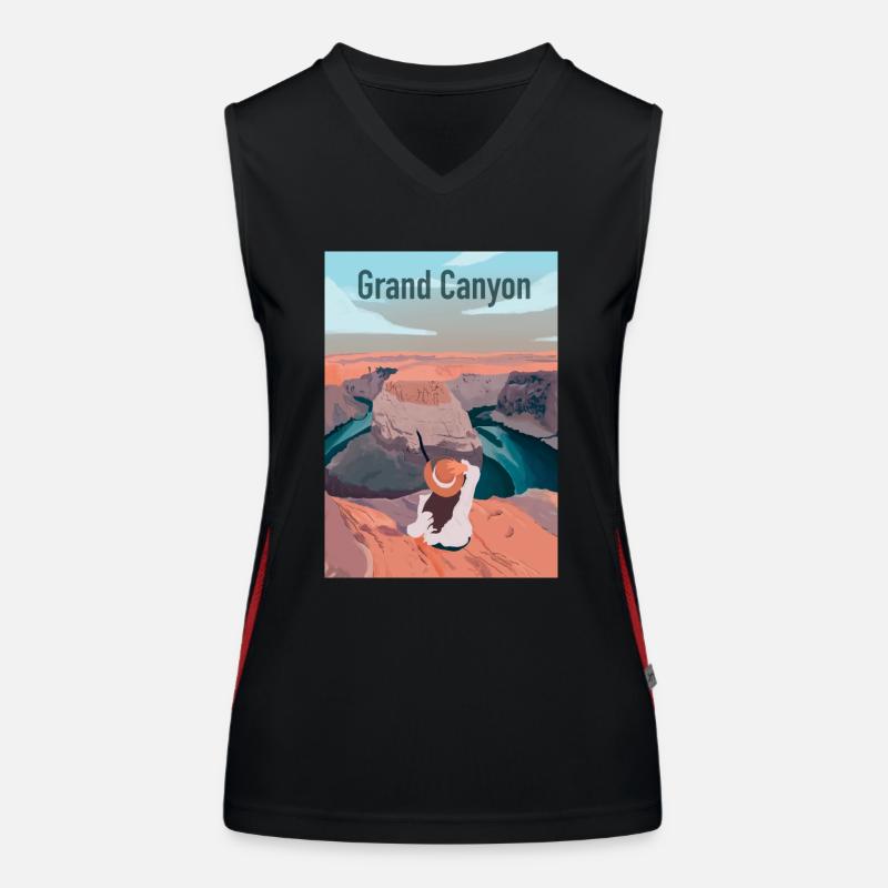 Großer Canyon Funktionelles Kontrast-Tank Top für Frauen