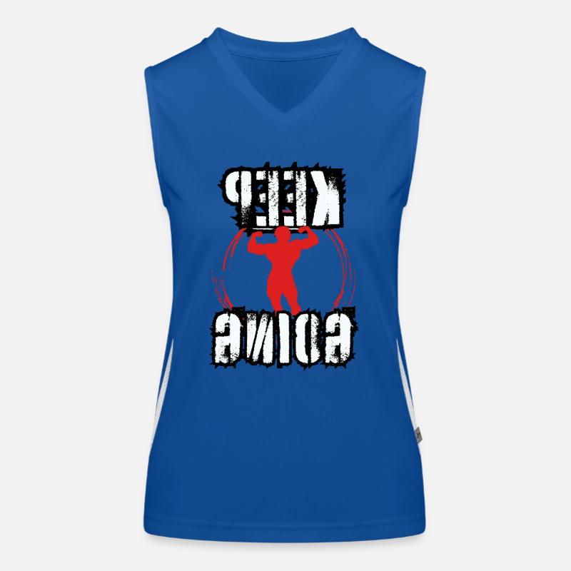 Keep going (männlich) Funktionelles Kontrast-Tank Top für Frauen