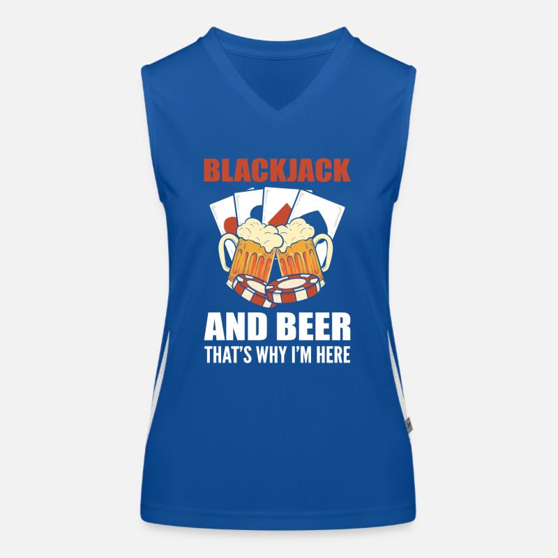 Blackjack Black Jack Bier Funktionelles Kontrast-Tank Top für Frauen
