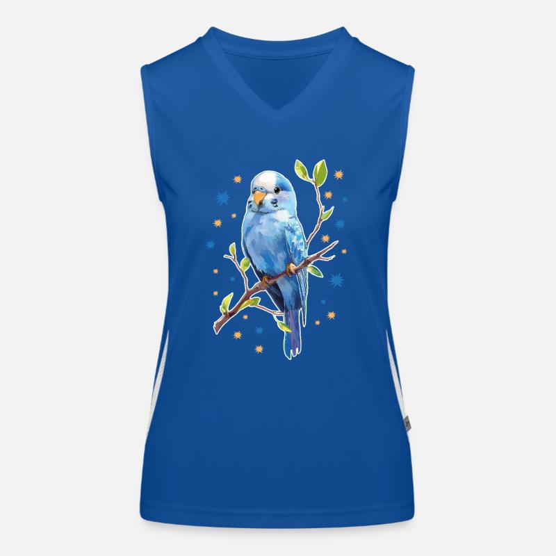 Budgie Stars Women's Functional Contrast Tank Top