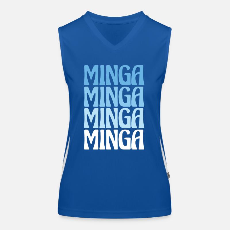 Minga Munich Dialecte Cadeau Débardeur respirant contrasté Femme