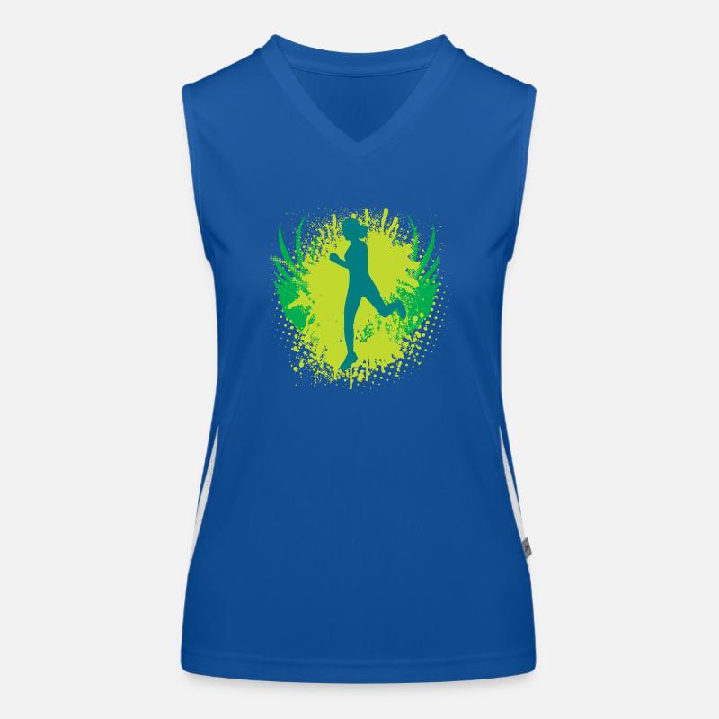Vector background de Funktionelles Kontrast-Tank Top für Frauen