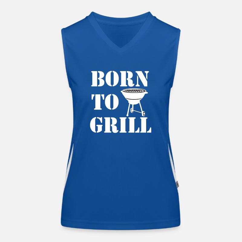 Grilling , Born to Grill Women's Functional Contrast Tank Top