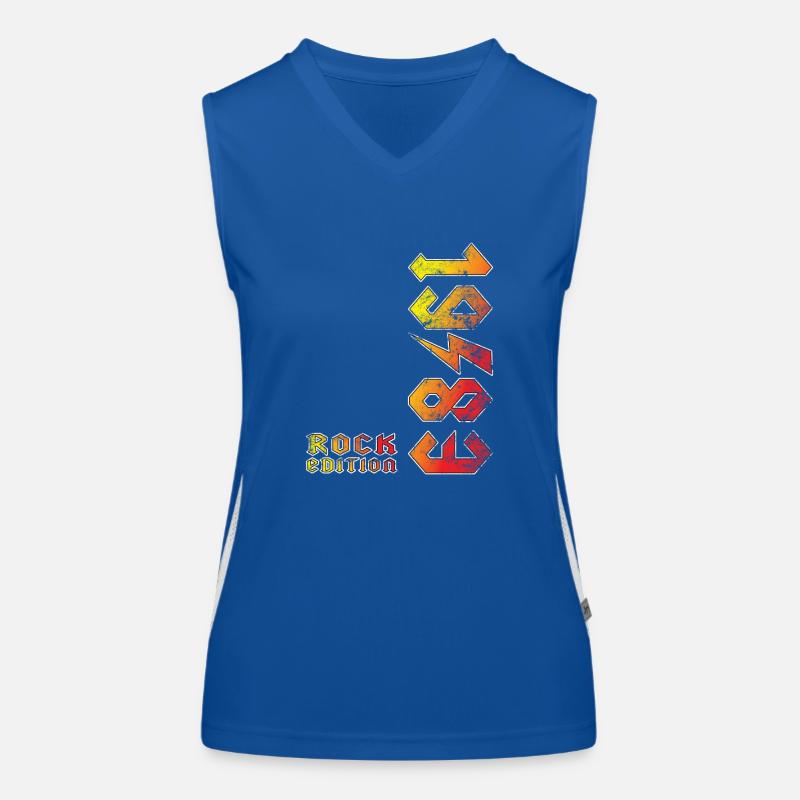 Birthday Rock Edition 1983 Women's Functional Contrast Tank Top