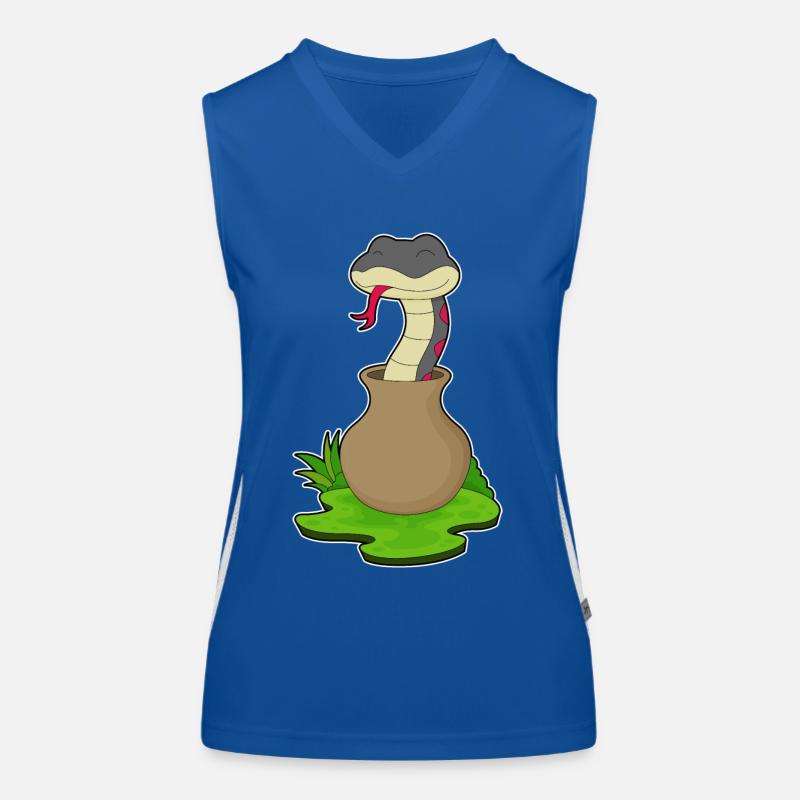 Snake Vase Women's Functional Contrast Tank Top