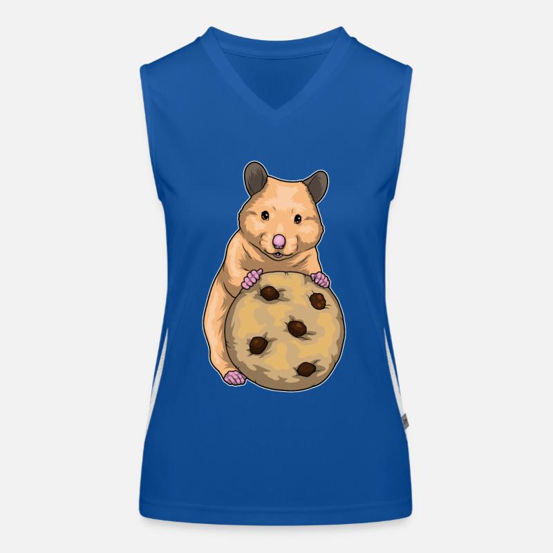 Hamster Cookie Women's Functional Contrast Tank Top