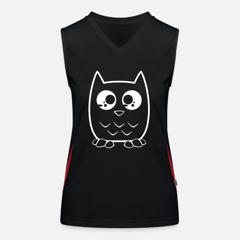 Eulen blc Funktionelles Kontrast-Tank Top für Frauen