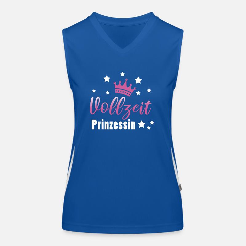 Vollzeitprinzessin Prinzessin Mädchen Funktionelles Kontrast-Tank Top für Frauen