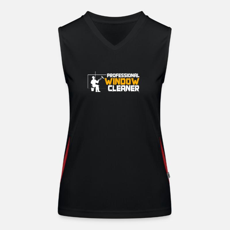 window cleaner Women's Functional Contrast Tank Top