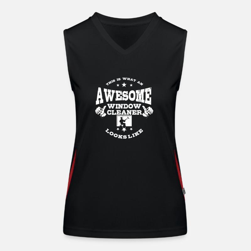 Ingenious window cleaner Women's Functional Contrast Tank Top