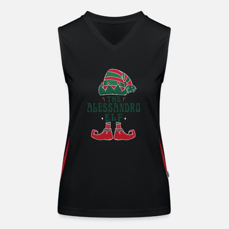 Le pyjama Alessandro Elf pour un Noël amusant Débardeur respirant contrasté Femme