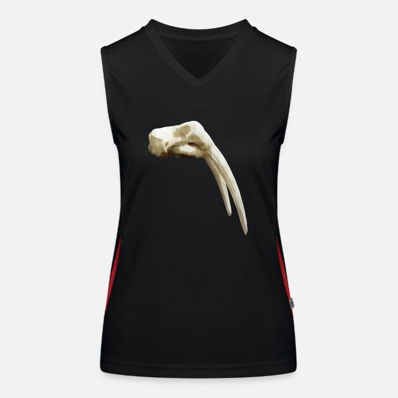 Schädel eines Walross Funktionelles Kontrast-Tank Top für Frauen