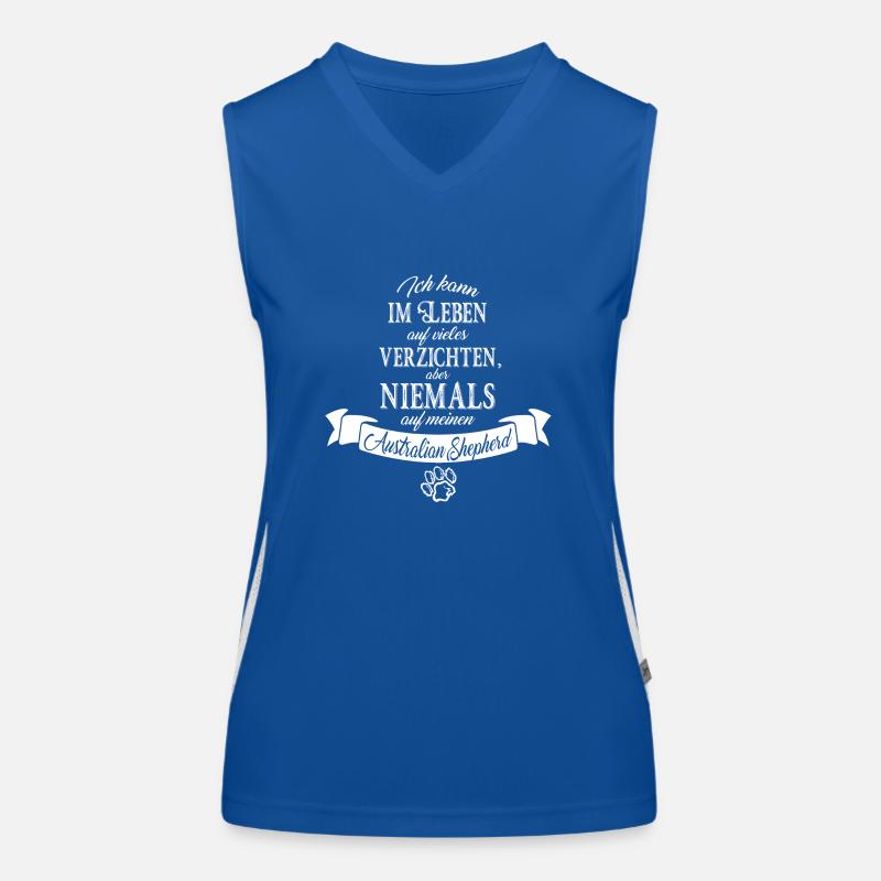 australian shepherd Funktionelles Kontrast-Tank Top für Frauen