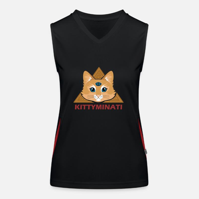 Kittyminati Funktionelles Kontrast-Tank Top für Frauen