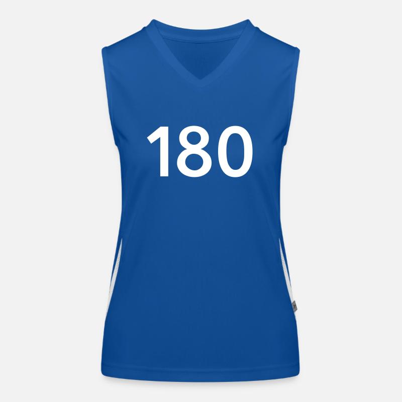 180 jeux de fléchettes Débardeur respirant contrasté Femme