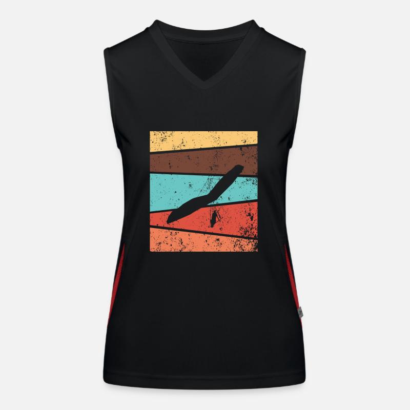 Paragliding Paraglider Geschenk Funktionelles Kontrast-Tank Top für Frauen