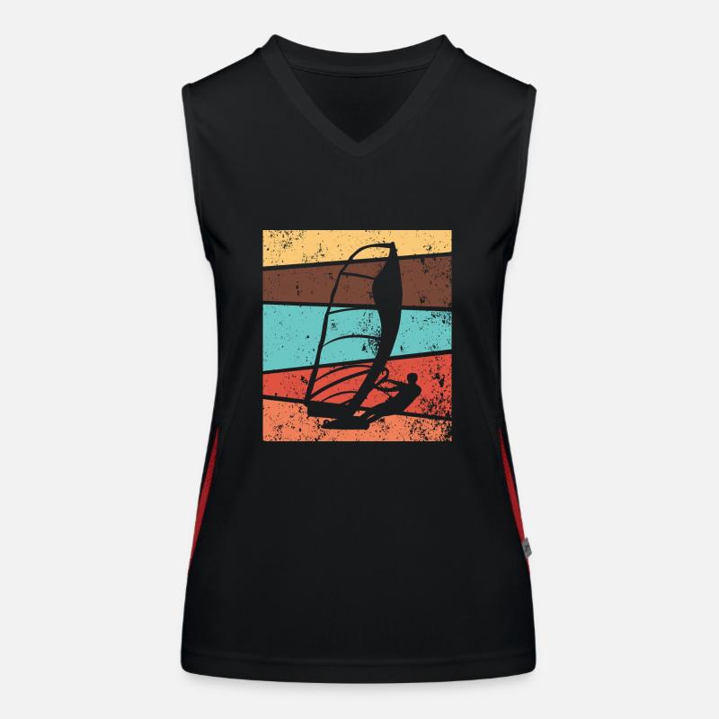 Planche à voile Windsurfer Surf Retro Débardeur respirant contrasté Femme