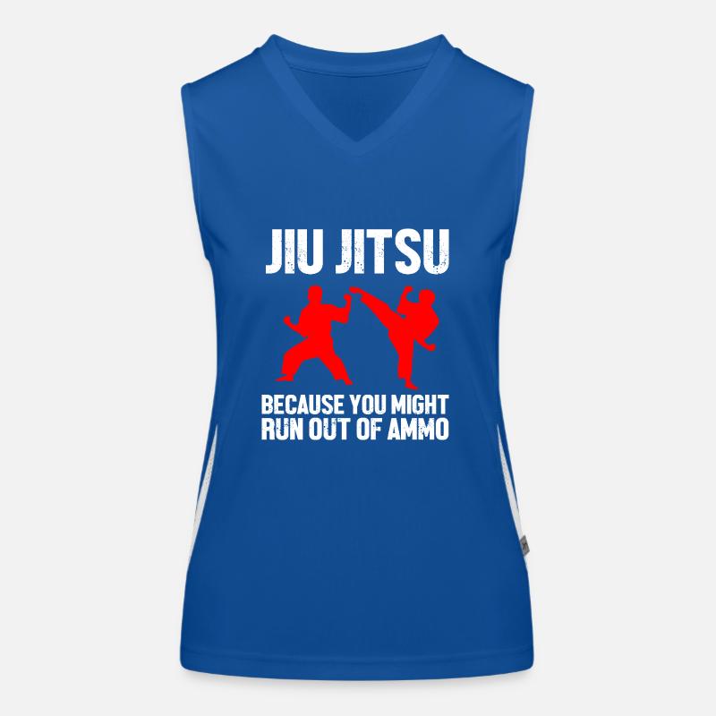 Jiu Jitsu Selbstverteidigung Funktionelles Kontrast-Tank Top für Frauen