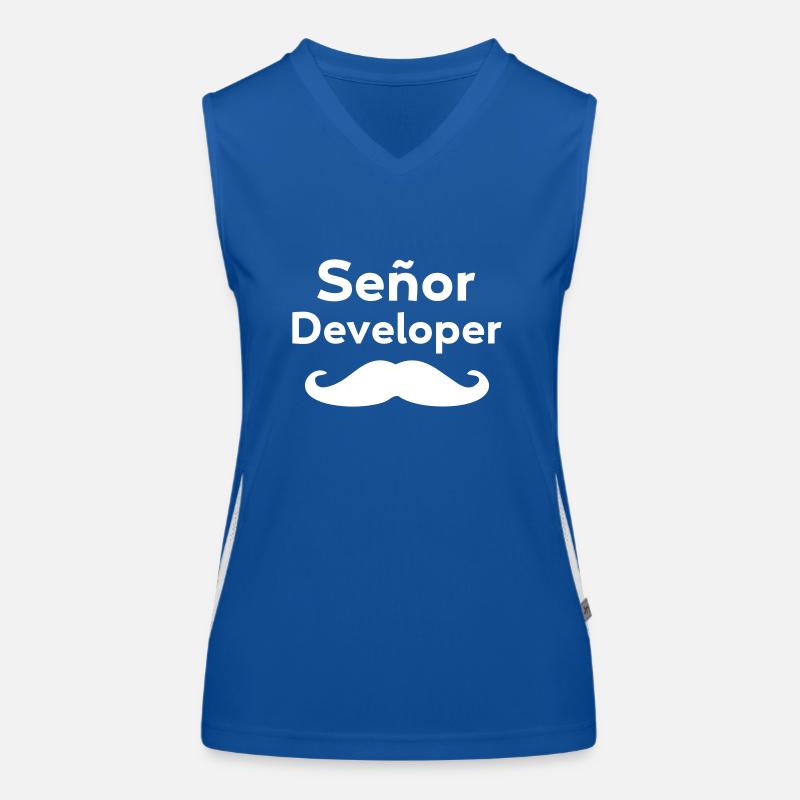 Señor – Senior Developer Funktionelles Kontrast-Tank Top für Frauen