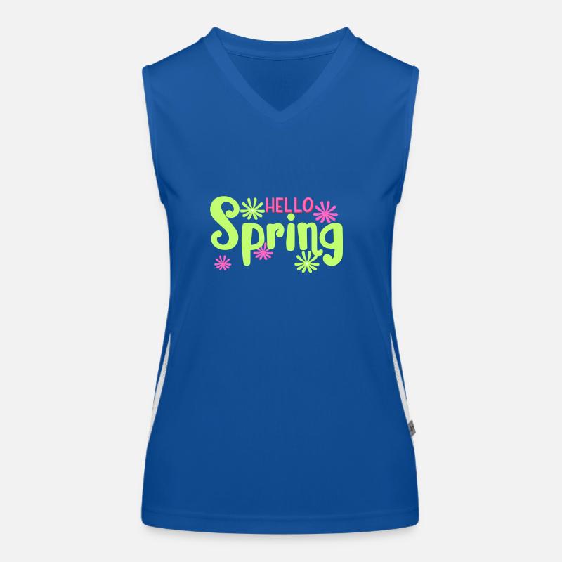 hello spring Débardeur respirant contrasté Femme