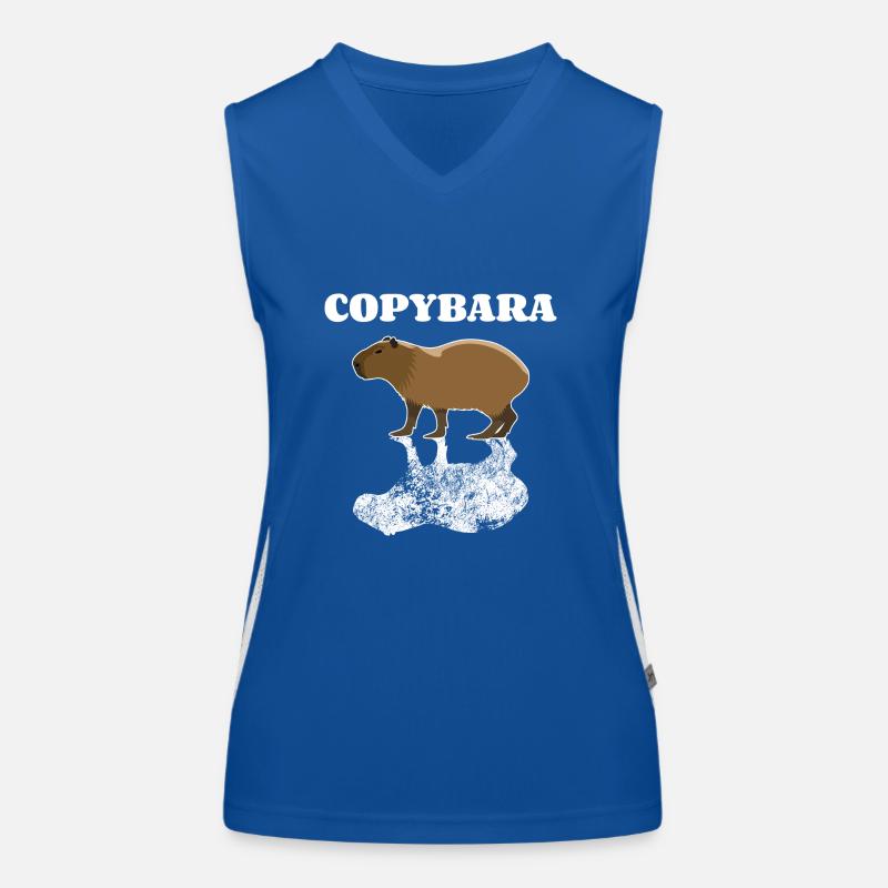 Copybara - Style de copie de mots Capybara Débardeur respirant contrasté Femme