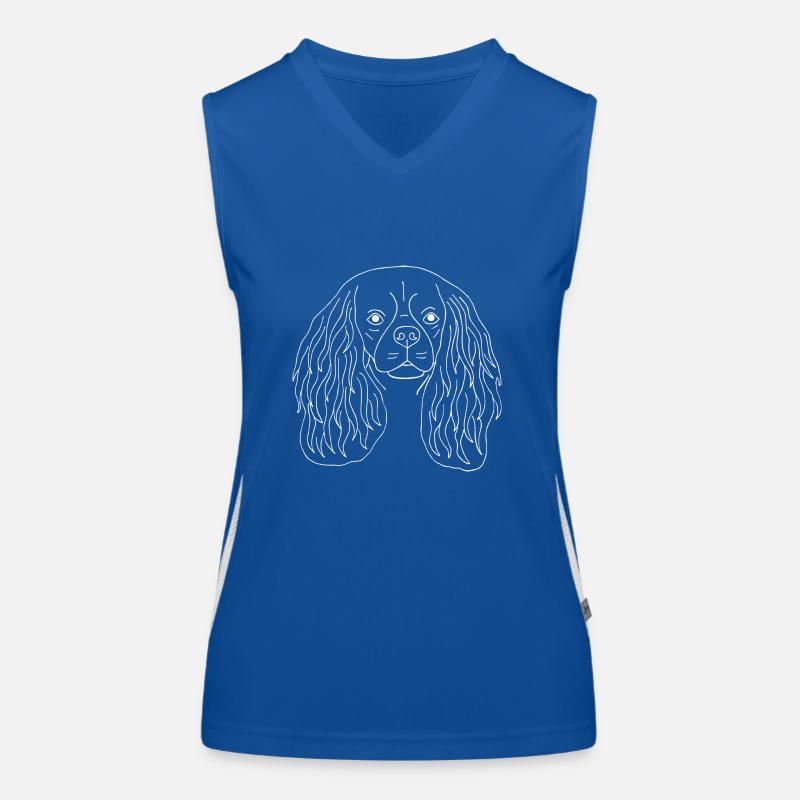 Cavalier King Charles Spaniel Funktionelles Kontrast-Tank Top für Frauen