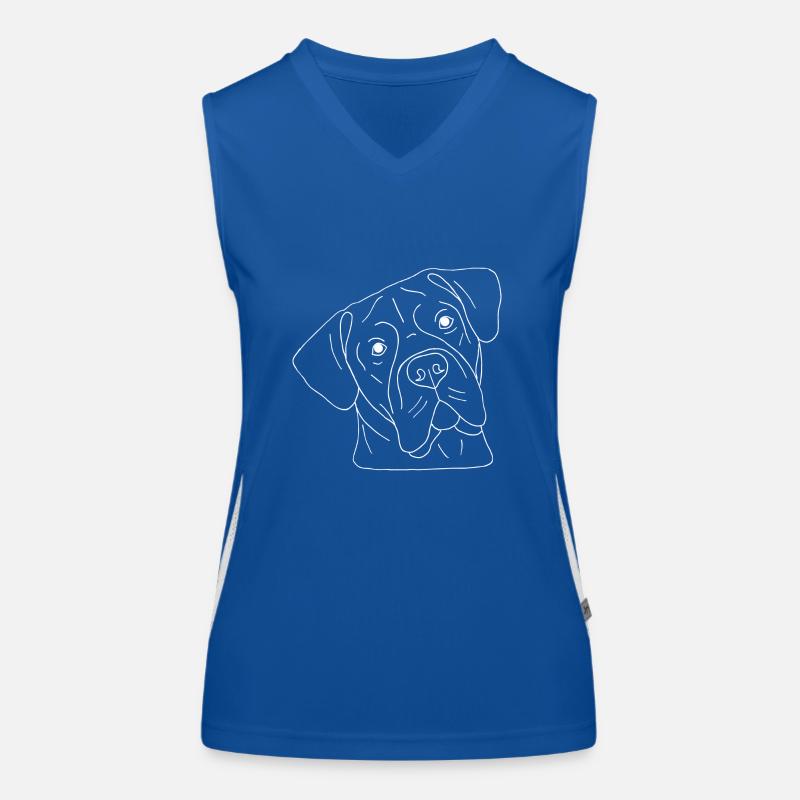 Cane Corso Funktionelles Kontrast-Tank Top für Frauen