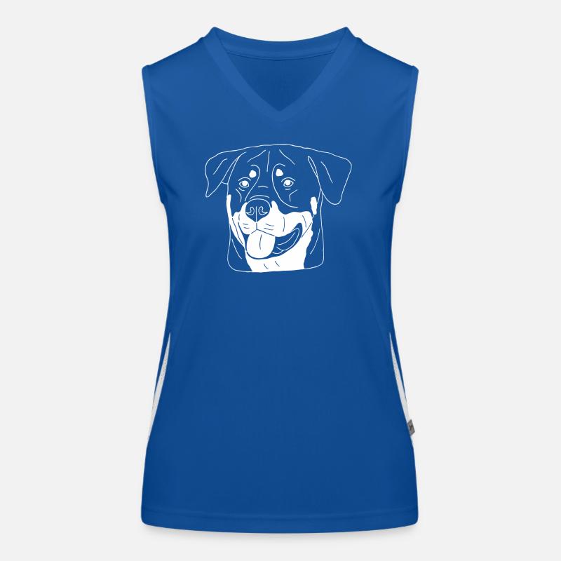 Rottweiler Funktionelles Kontrast-Tank Top für Frauen