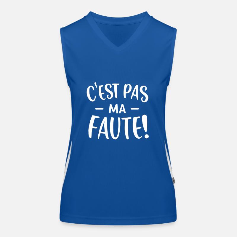 C'est pas ma faute ! Débardeur respirant contrasté Femme