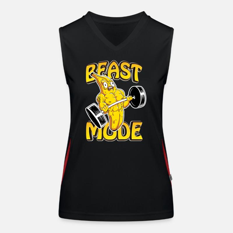 Beast Mode Banane Geschenk Funktionelles Kontrast-Tank Top für Frauen