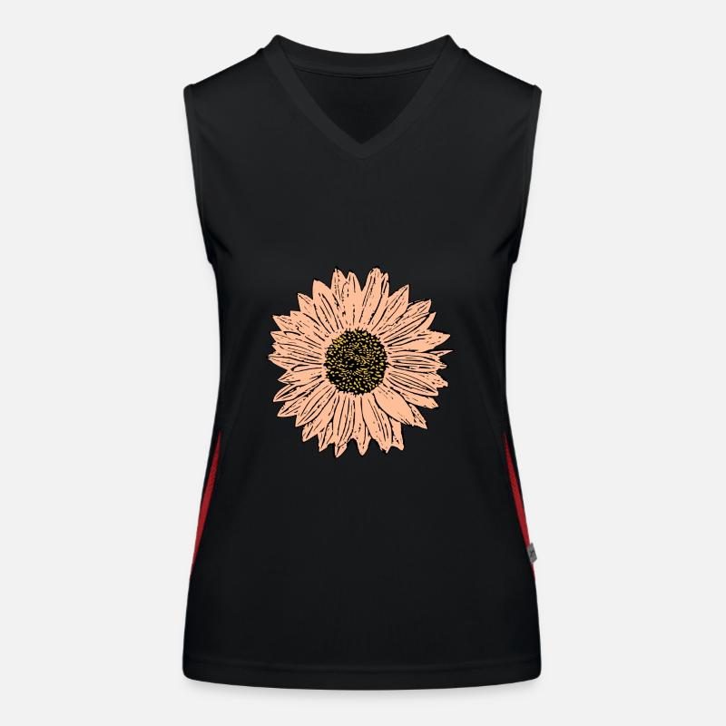 Fleur fleur pastel fleurs fleurs pastel Débardeur respirant contrasté Femme