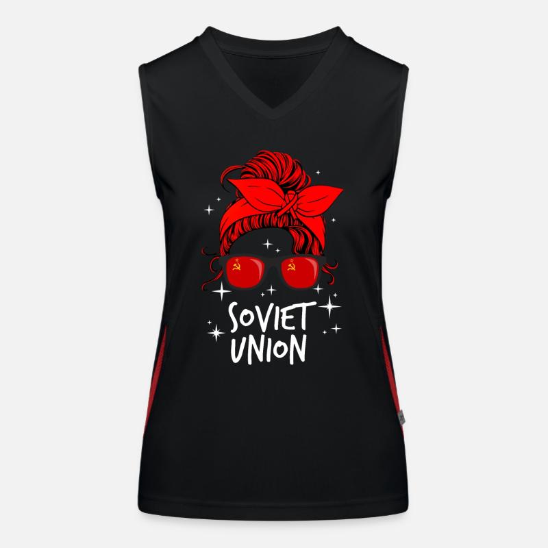 Union soviétique Débardeur respirant contrasté Femme