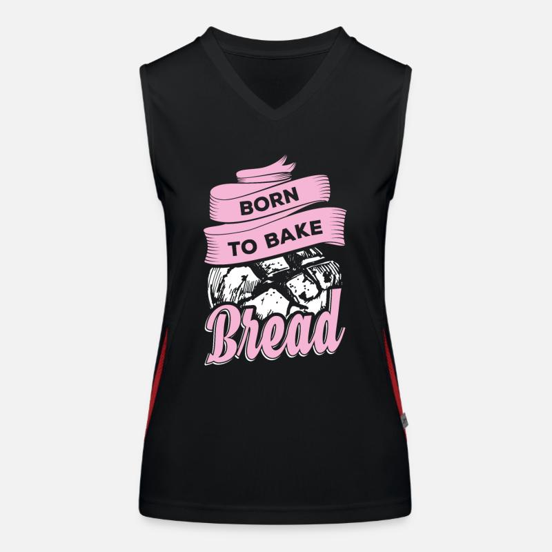 Bakers bake bread Women's Functional Contrast Tank Top