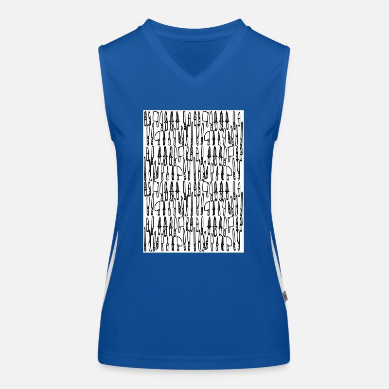 Messer Funktionelles Kontrast-Tank Top für Frauen