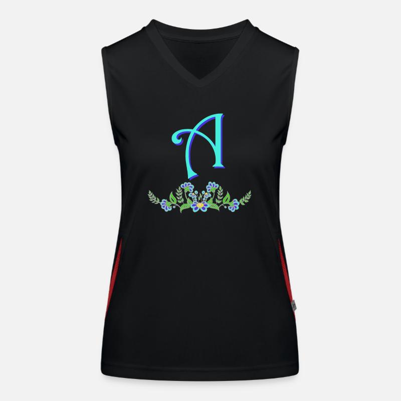 blume blau a Funktionelles Kontrast-Tank Top für Frauen