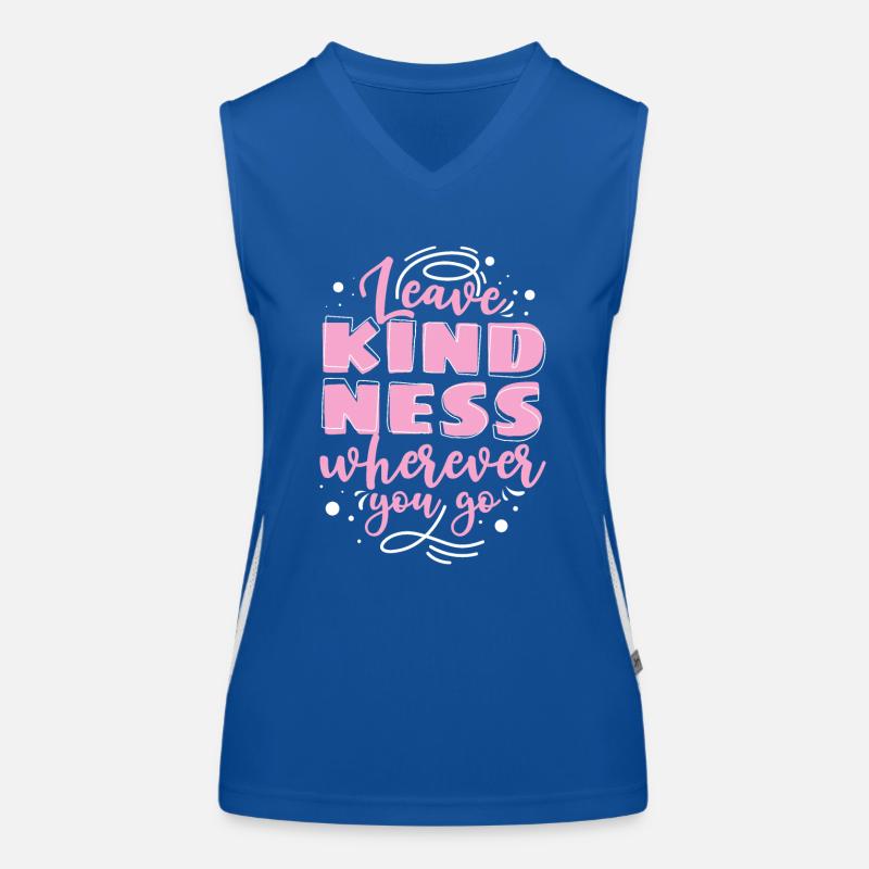 Freundlichkeit Statement Vorbild Geschenk Funktionelles Kontrast-Tank Top für Frauen