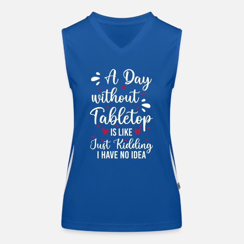Tabletop Dice Player Rpg Women's Functional Contrast Tank Top