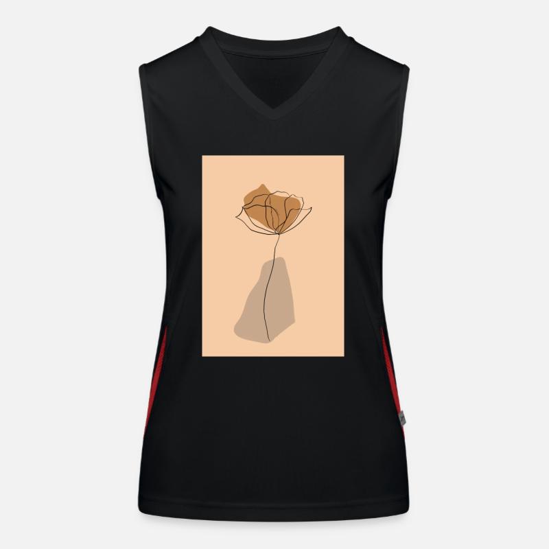 Minimum flowers Women's Functional Contrast Tank Top