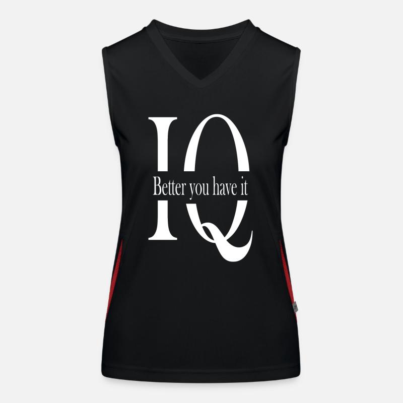 IQ White Funktionelles Kontrast-Tank Top für Frauen