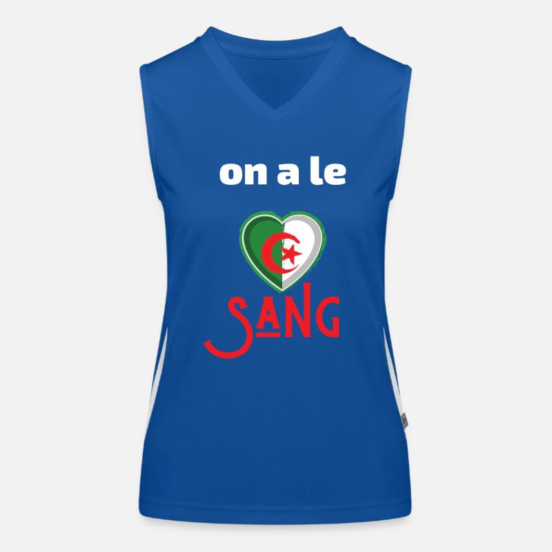 we have blood Algeria Women's Functional Contrast Tank Top