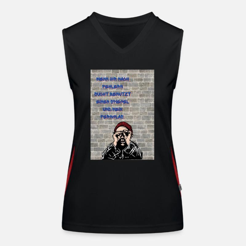 Fehler Funktionelles Kontrast-Tank Top für Frauen