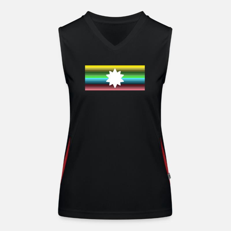 Drapeau Débardeur respirant contrasté Femme