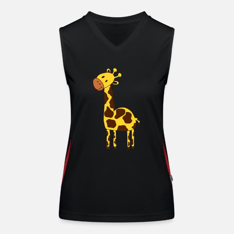 Giraffe Funktionelles Kontrast-Tank Top für Frauen